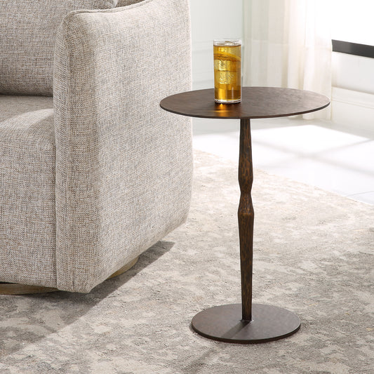 Uttermost Industria Copper Bronze Accent Table 22904