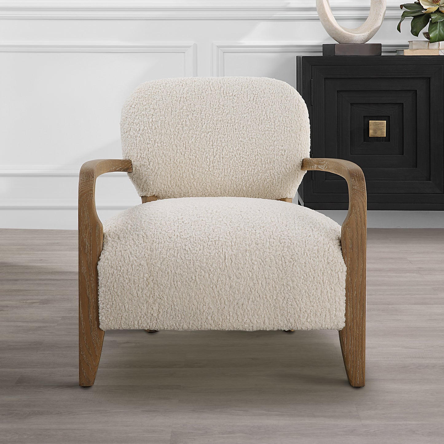 Uttermost Telluride Natural Shearling Accent Chair 23772