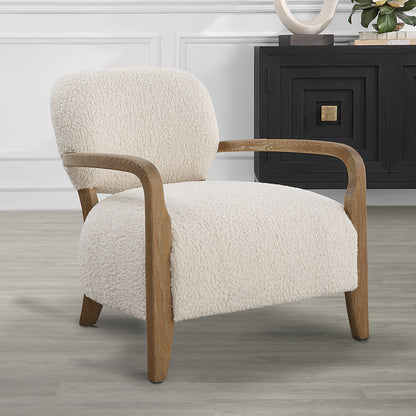 Uttermost Telluride Natural Shearling Accent Chair 23772