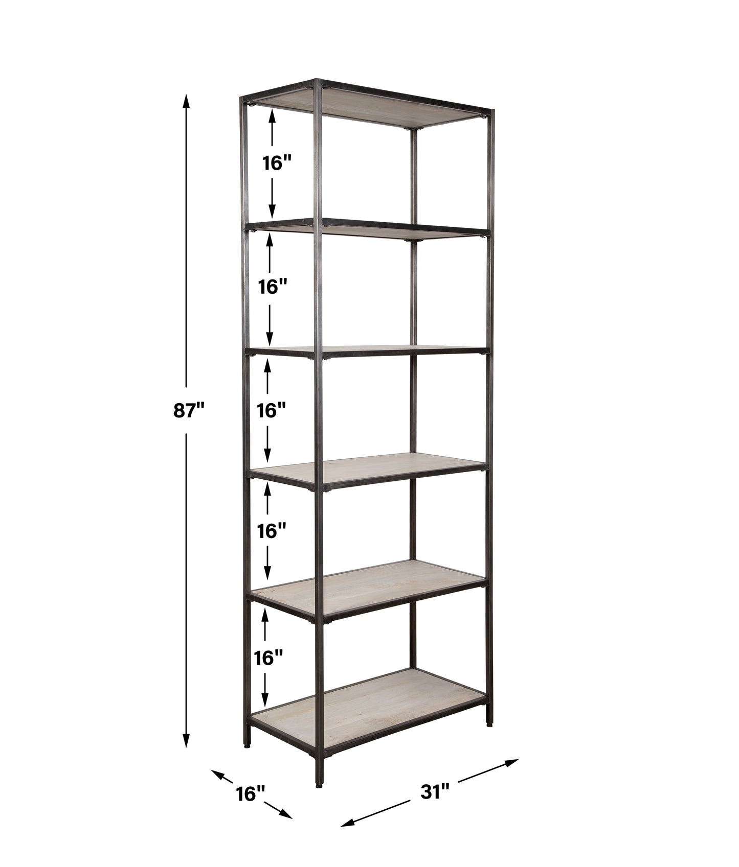 Uttermost Baldwin Industrial Etagere 22960