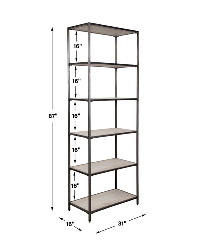 Uttermost Baldwin Industrial Etagere 22960