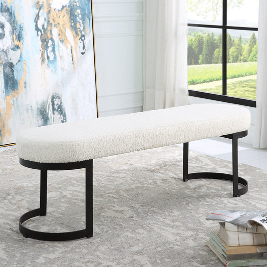 Uttermost Infinity Black Bench 23817