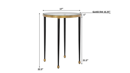 Uttermost Stiletto Antique Gold Side Table 22965