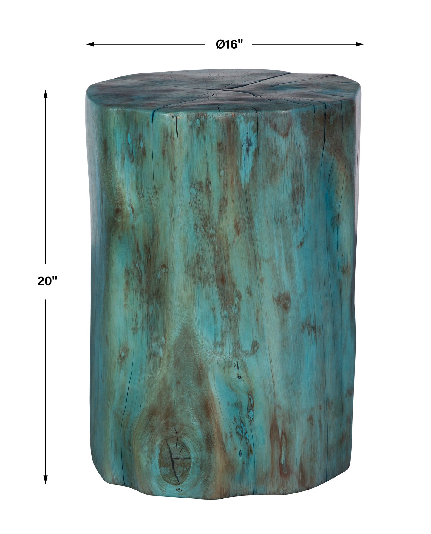 Uttermost Habitat Blue Accent Stool 22948