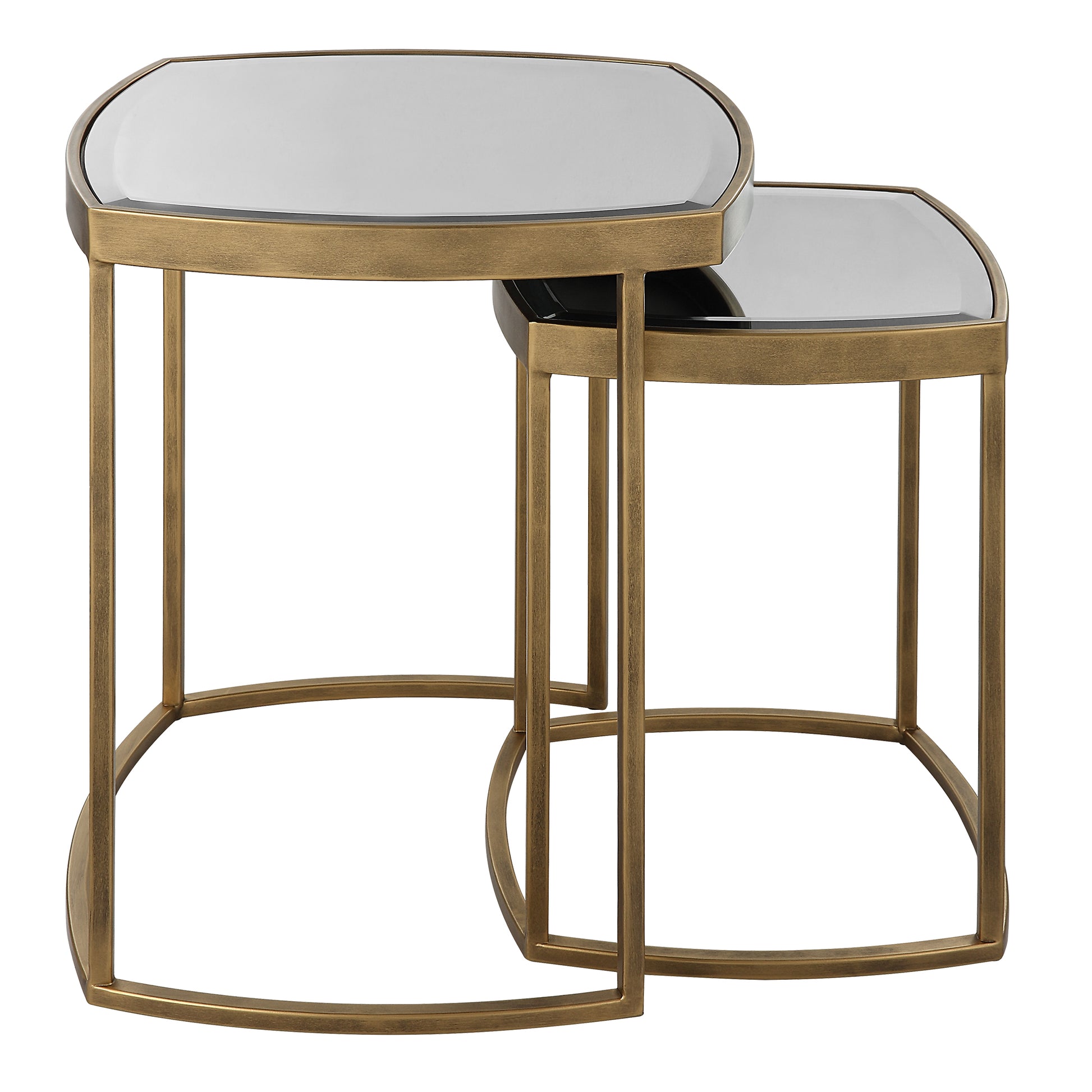 Uttermost Vista Gold Nesting Tables, Set Of 2 22957