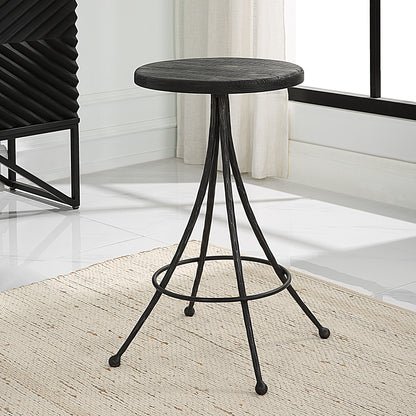 Uttermost Sona Black Counter Stool 22970