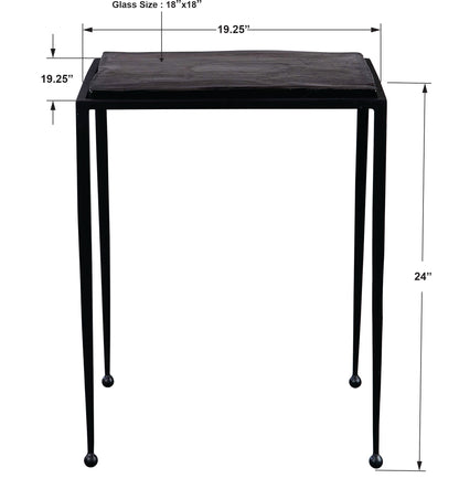 Uttermost Wavelet Iron Side Table 22979