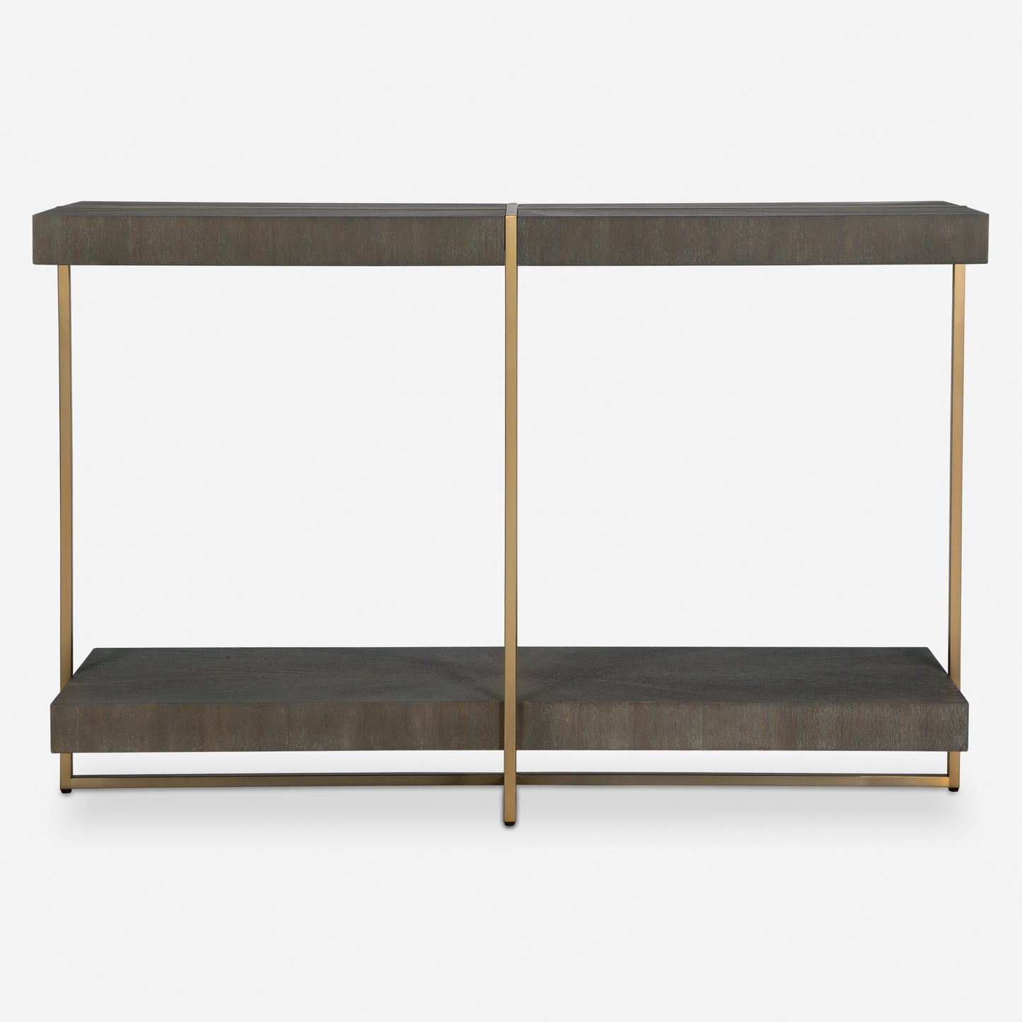 Uttermost Taja Modern Brass / Wood Console Table 22972