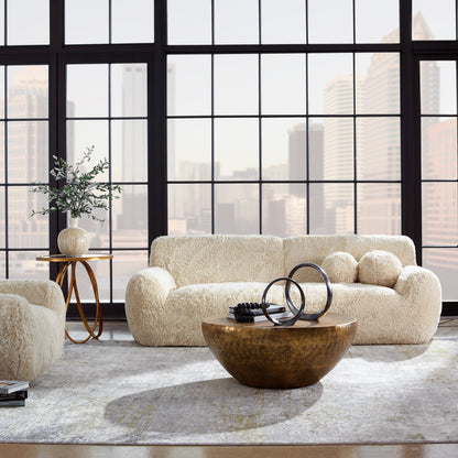 Uttermost Abide Rounded Sheepskin Sofa 23779