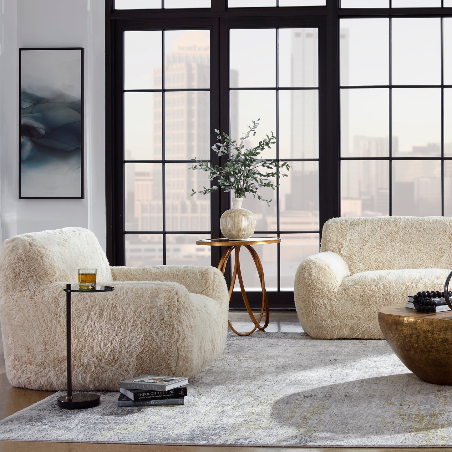 Uttermost Abide Sheepskin Accent Chair 23780