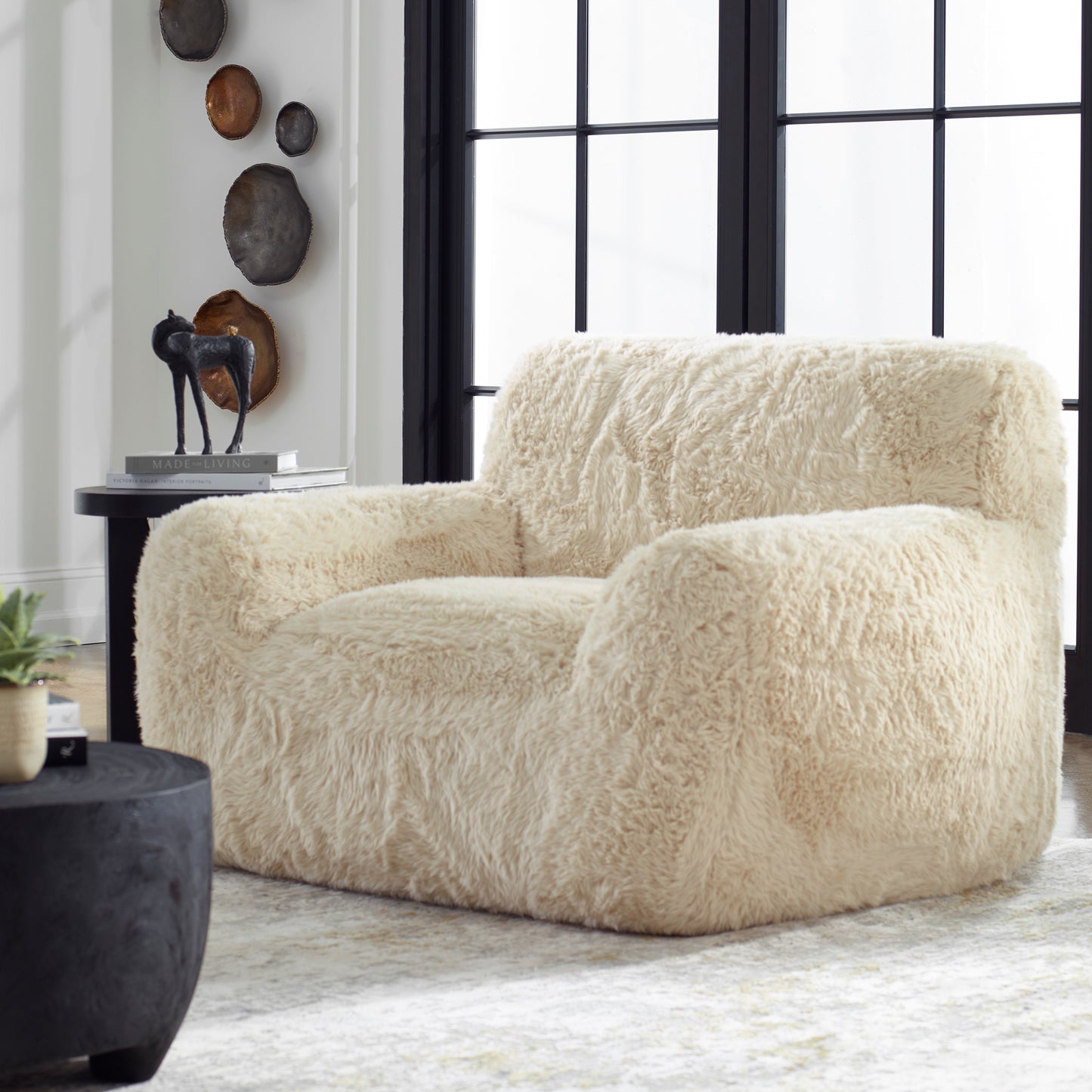 Uttermost Abide Sheepskin Accent Chair 23780