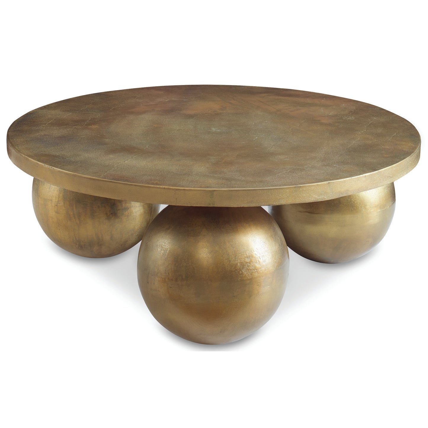 Uttermost Triplet Antique Brass Coffee Table 26000