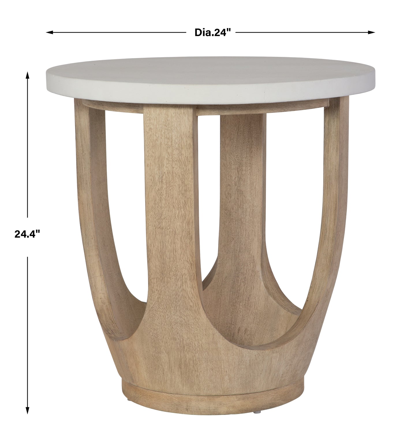 Uttermost Tatli Stone Top Side Table 22977