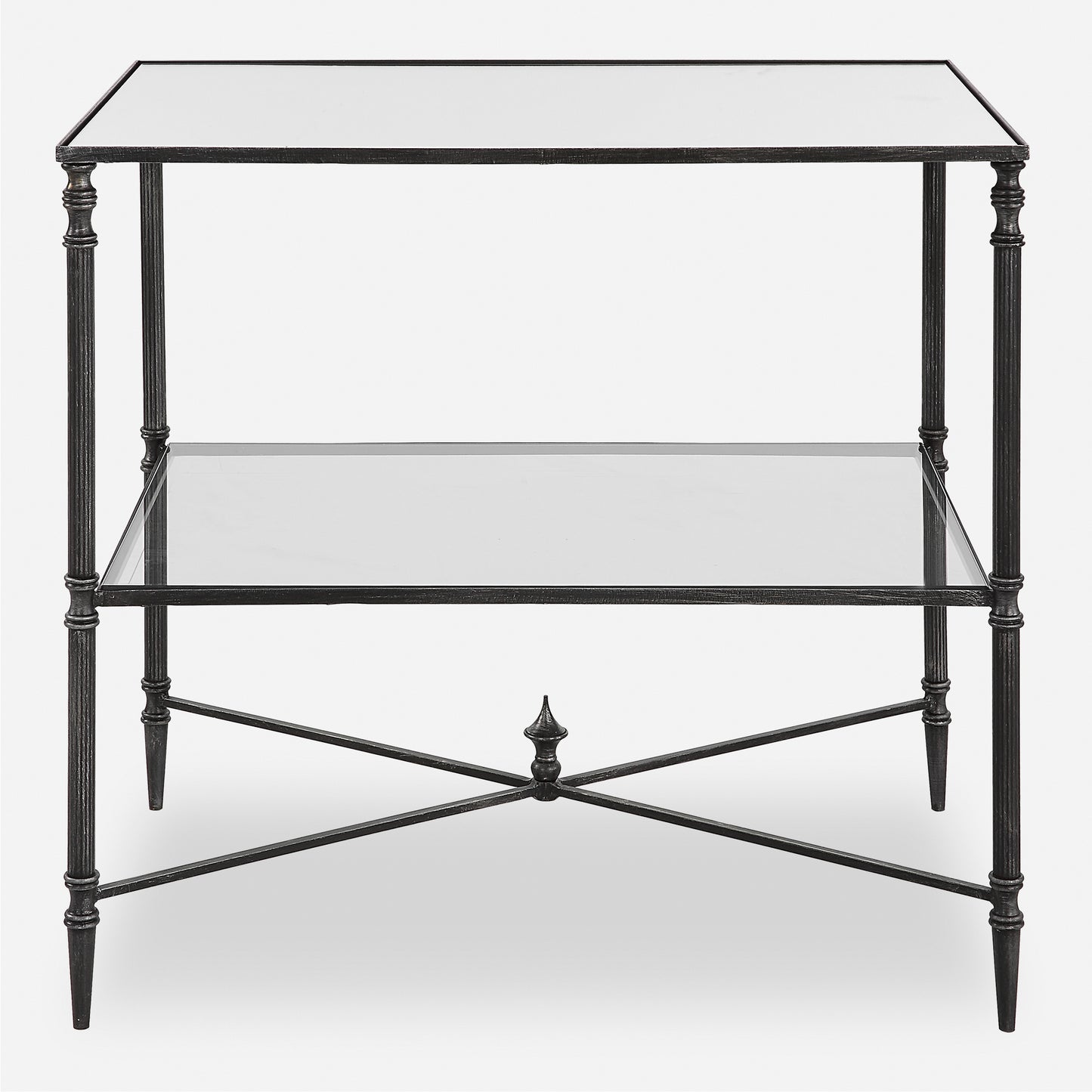 Uttermost Henzler Mirrored Steel Lamp Table 22984