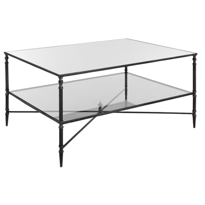 Uttermost Henzler Mirrored Steel Coffee Table 22985