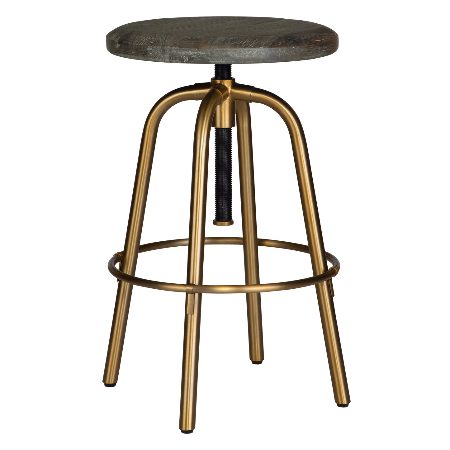 Uttermost Revolve Brass Counter Stool 22976