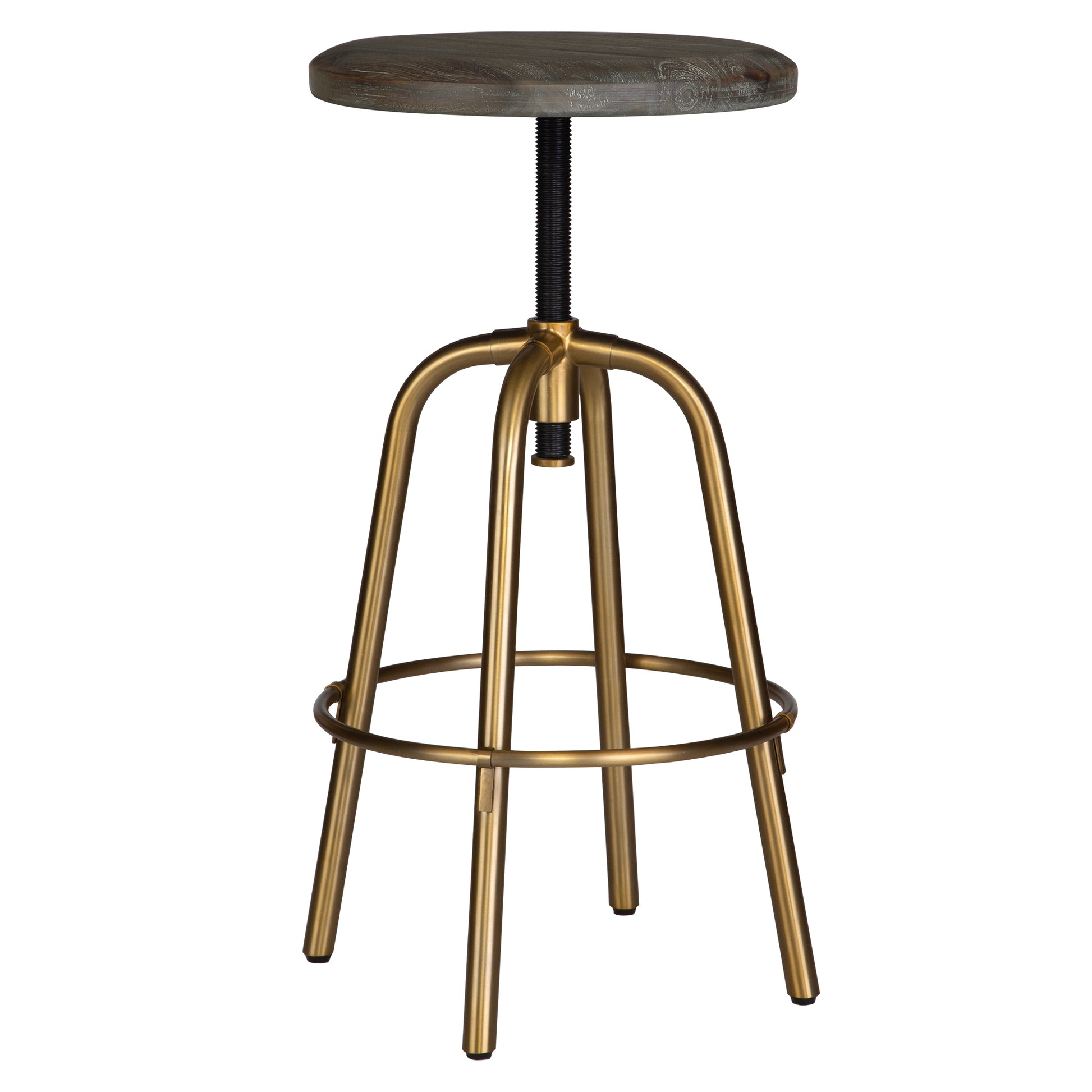 Uttermost Revolve Brass Counter Stool 22976