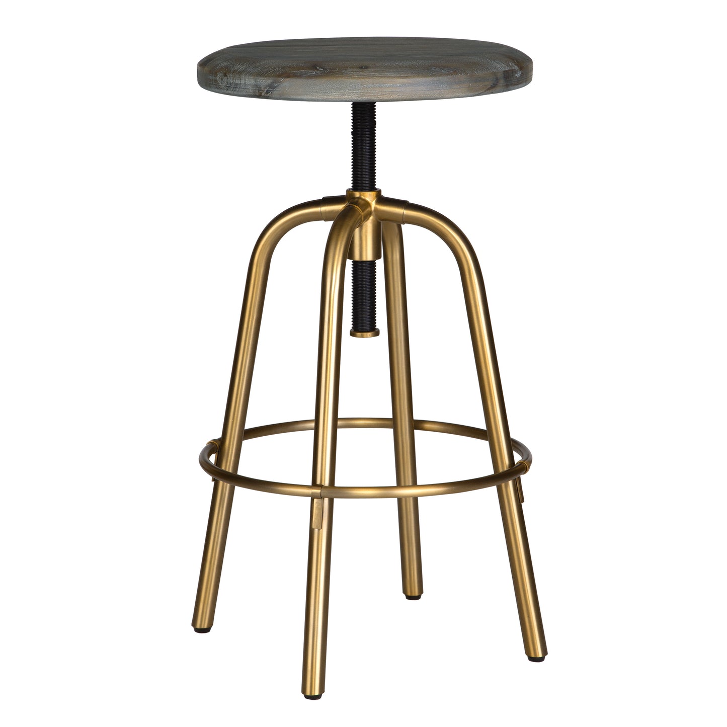 Uttermost Revolve Brass Counter Stool 22976