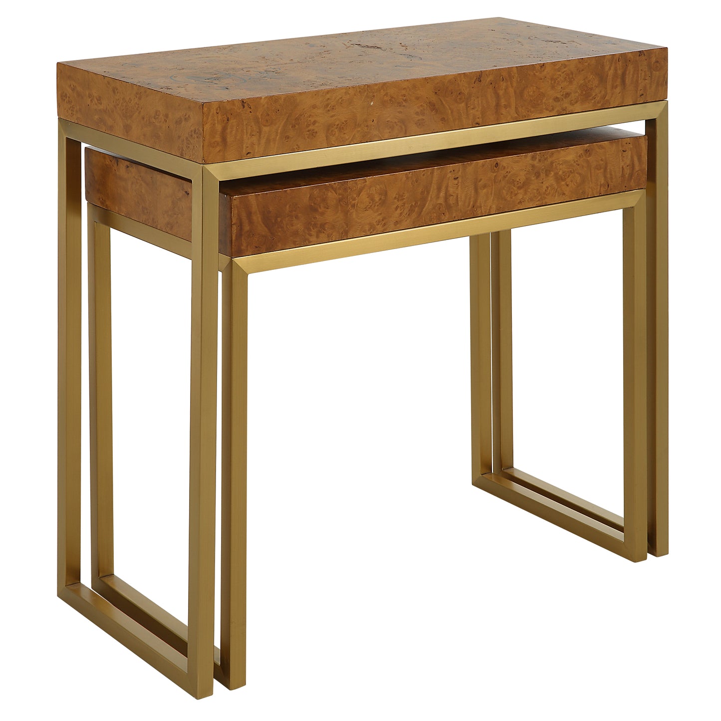 Uttermost Burl-esque Wooden Nesting Tables, S/2 22986