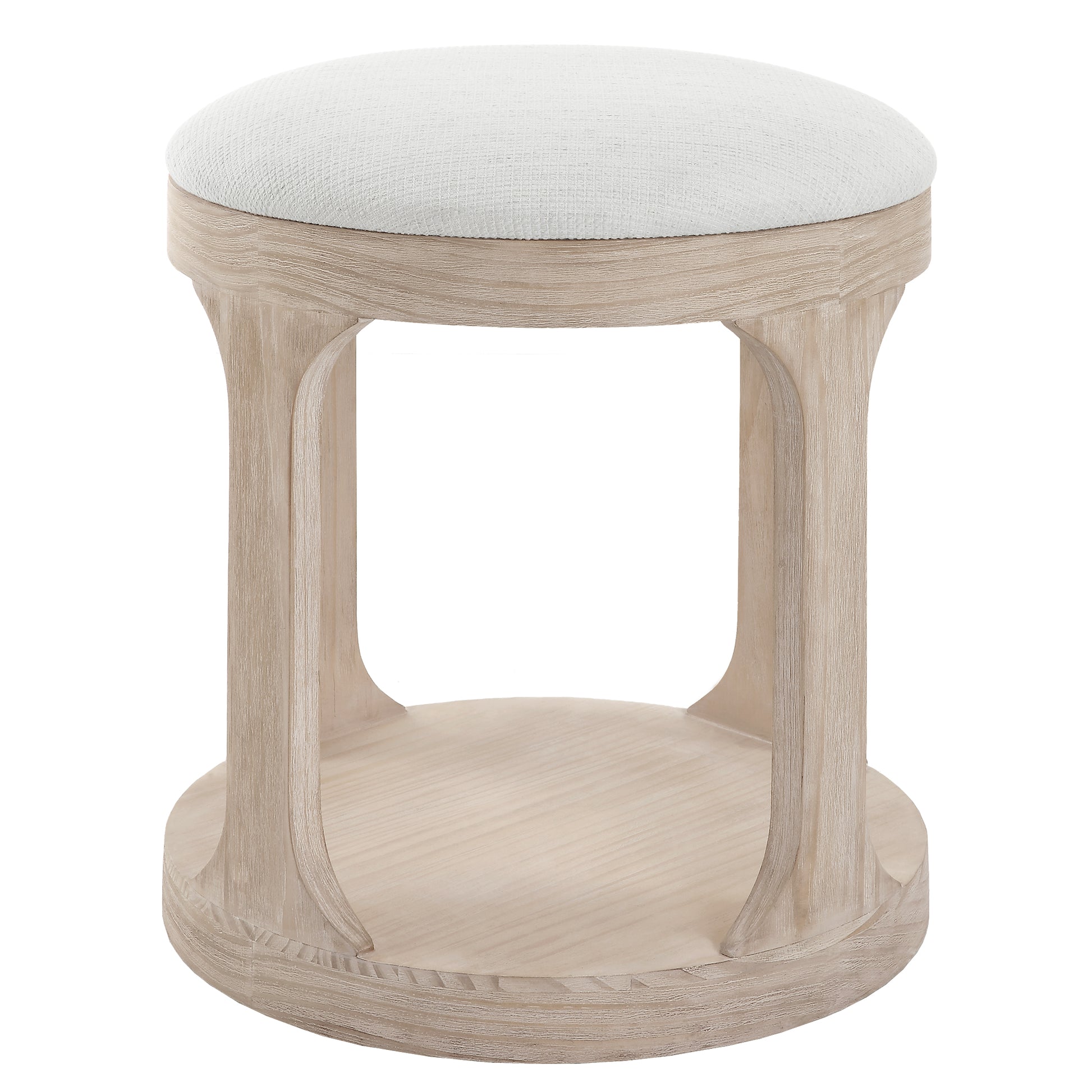 Uttermost Dennen Oak Ottoman 24076