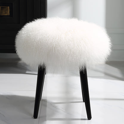 Uttermost Wooly Sheepskin Accent Stool 23830