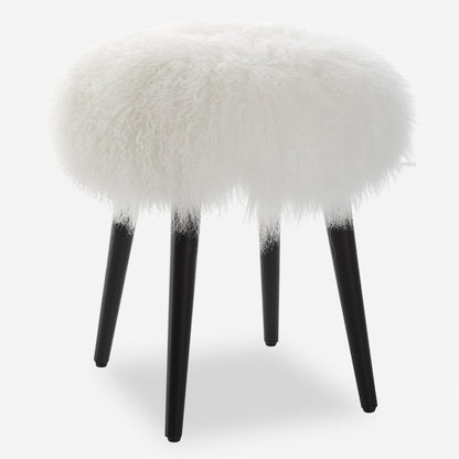 Uttermost Wooly Sheepskin Accent Stool 23830