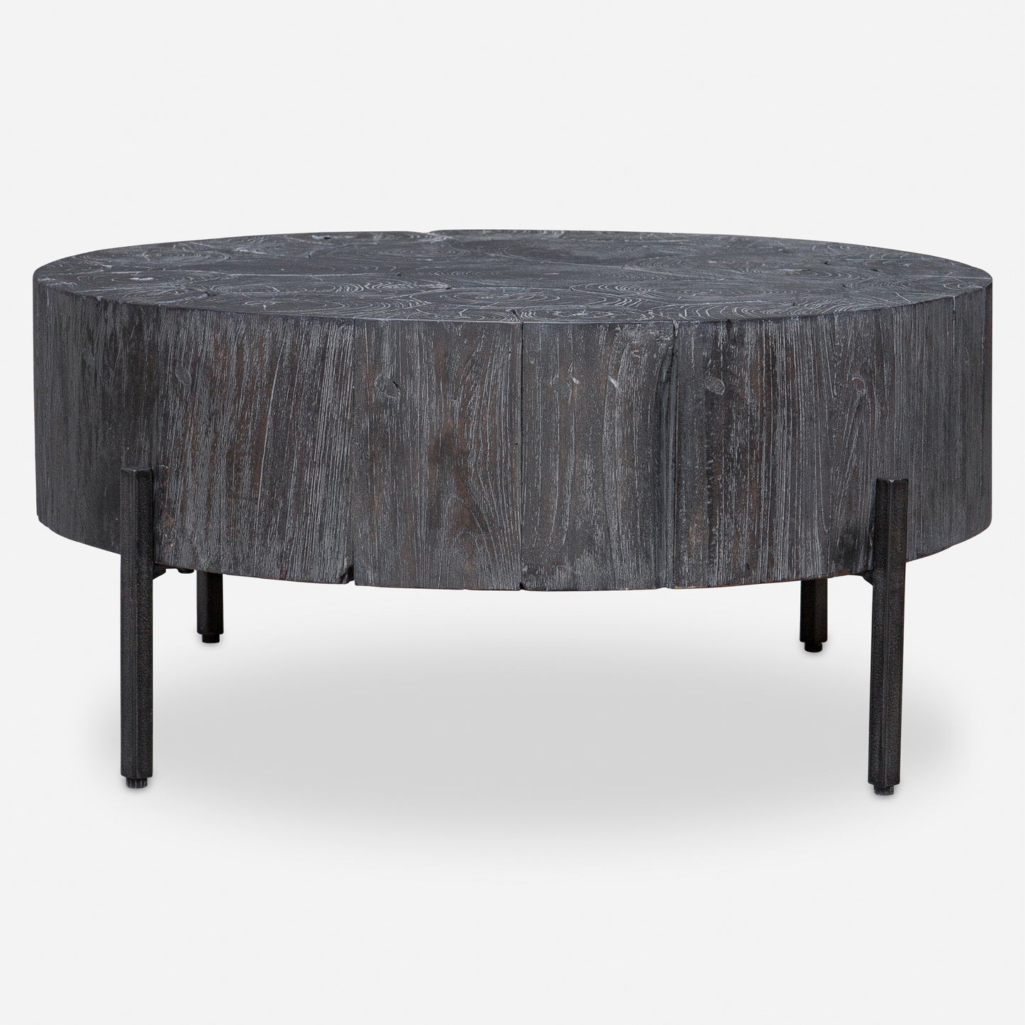 Uttermost Adjoin Rustic Black Coffee Table 24462