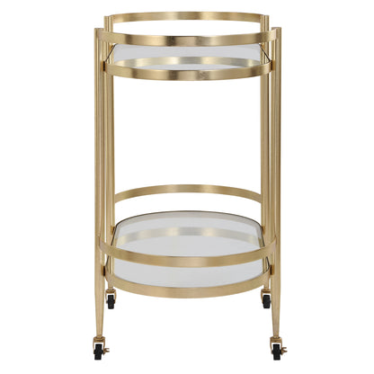 Uttermost Isabelle Gold Bar Cart 24246