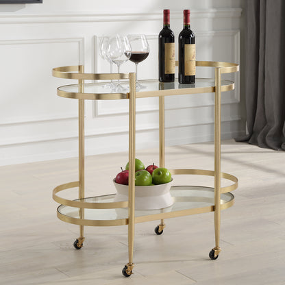 Uttermost Isabelle Gold Bar Cart 24246