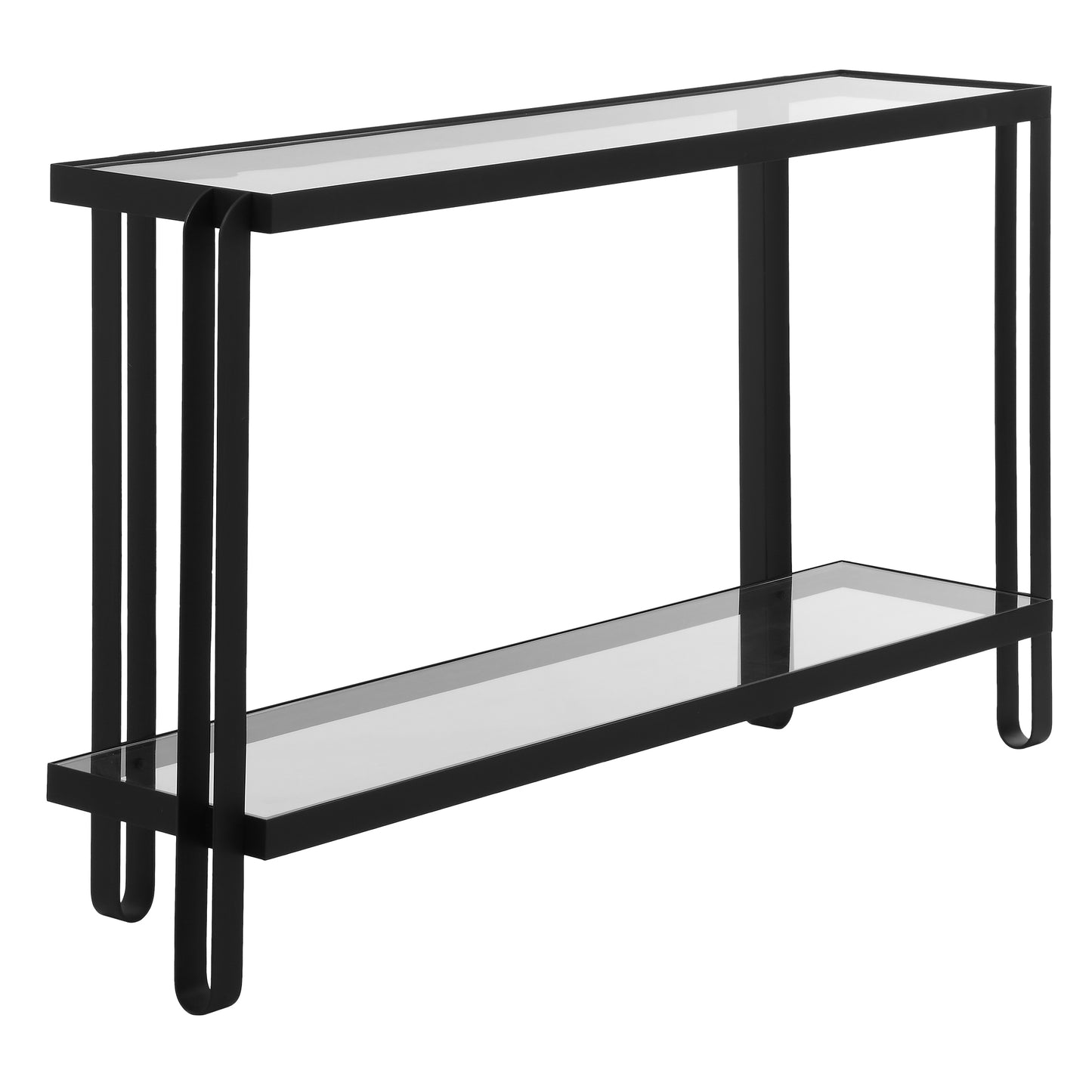 Uttermost Shadow Black Iron Console Table 24233