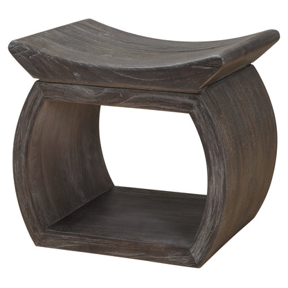 Uttermost Connor Walnut Accent Stool 24401