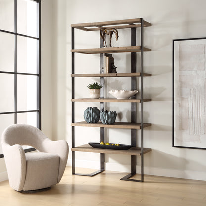 Uttermost Felix Reclaimed Oak Etagere 24047