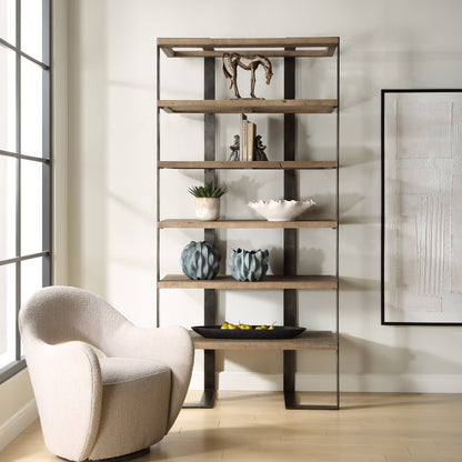 Uttermost Felix Reclaimed Oak Etagere 24047