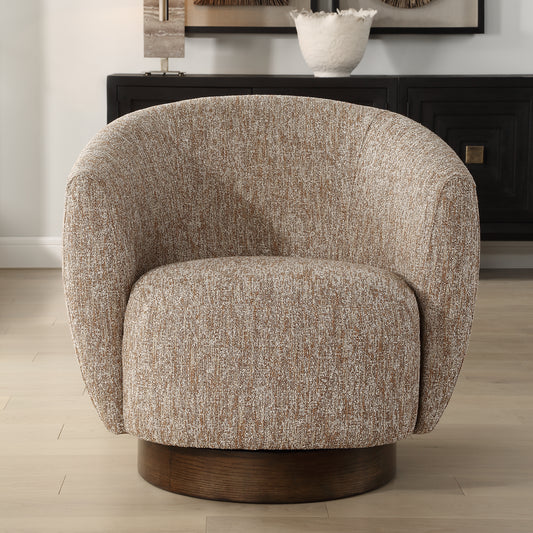 Uttermost Dunes Fabric Swivel Chair 23842