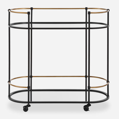 Uttermost Andre Iron Bar Cart 24186