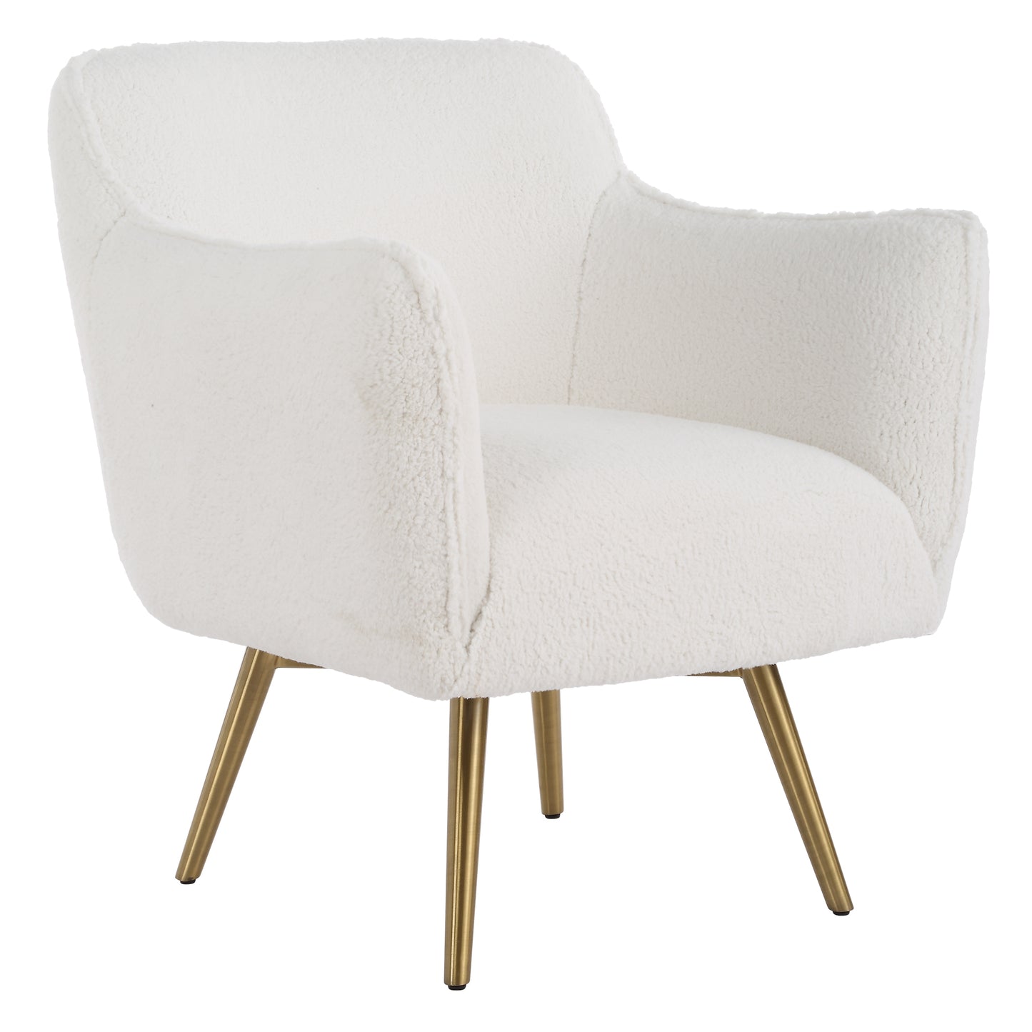 Uttermost Oasis White Swivel Chair 23805