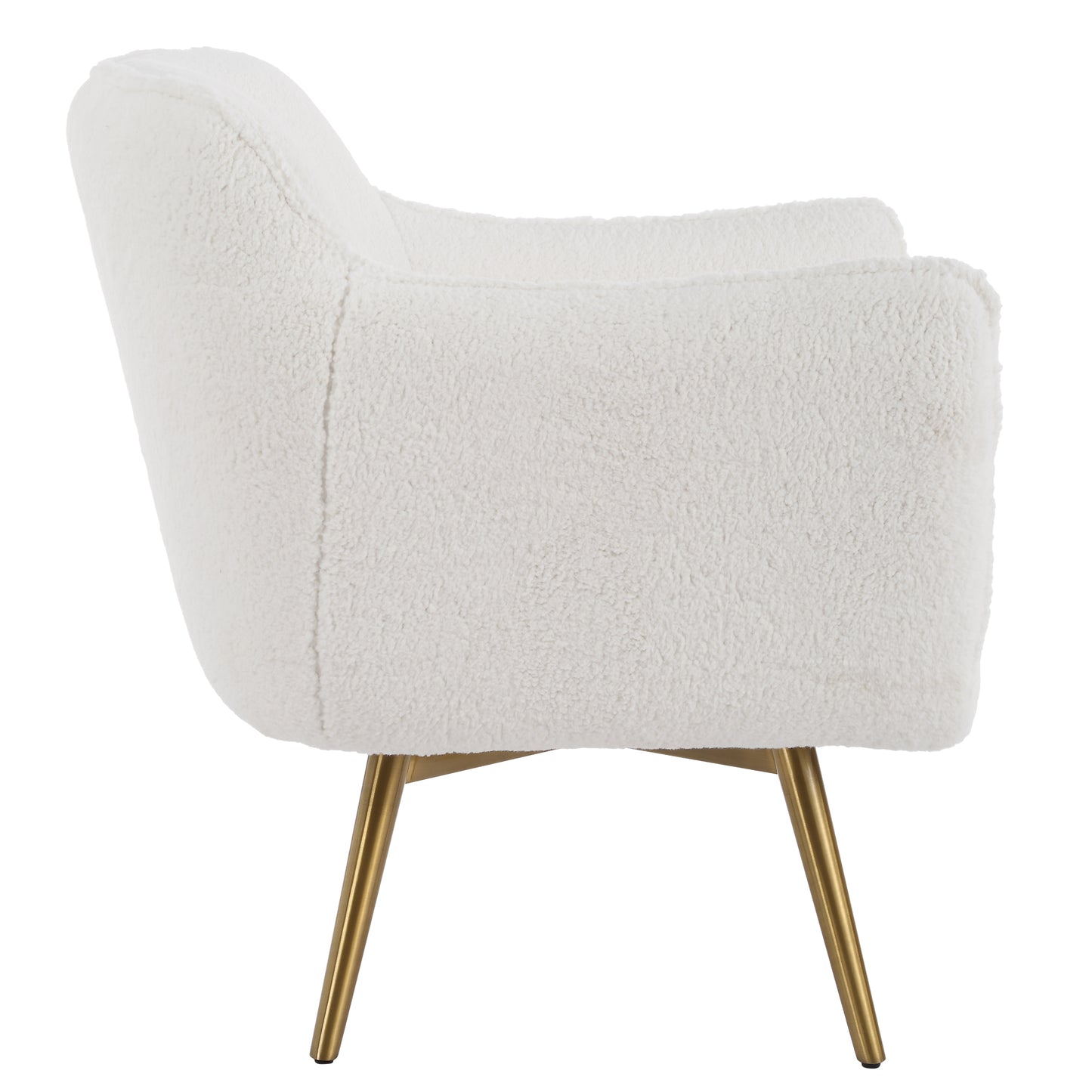 Uttermost Oasis White Swivel Chair 23805