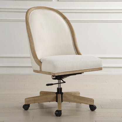 Uttermost Lithe Light Oak Desk Chair 23799