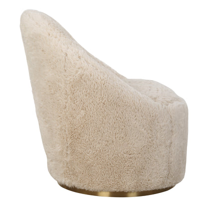 Uttermost Crue Sheepskin Swivel Chair 23531