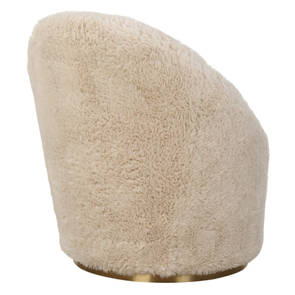 Uttermost Crue Sheepskin Swivel Chair 23531