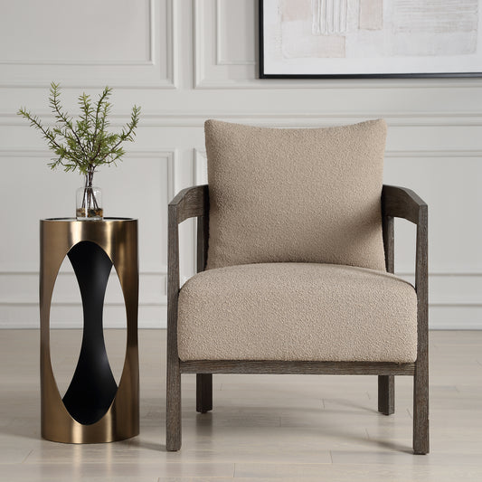 Uttermost Sienna Sand Fabric Accent Chair 23832