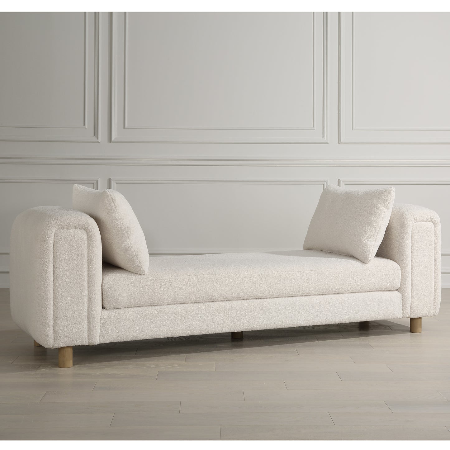 Uttermost Repose Oversized Ivory Bench 23836