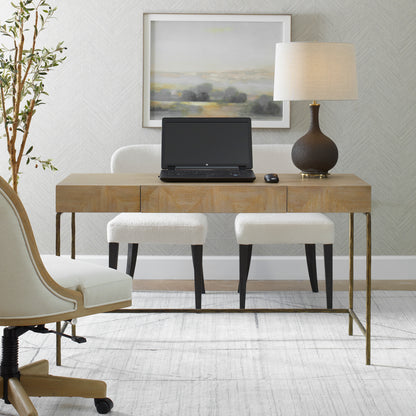 Uttermost Aristotle Natuiral Wood Modern Desk 24424