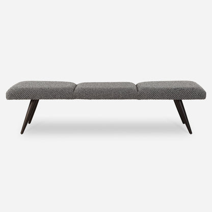 Uttermost Bowtie Charcoal Fabric Bench 23849