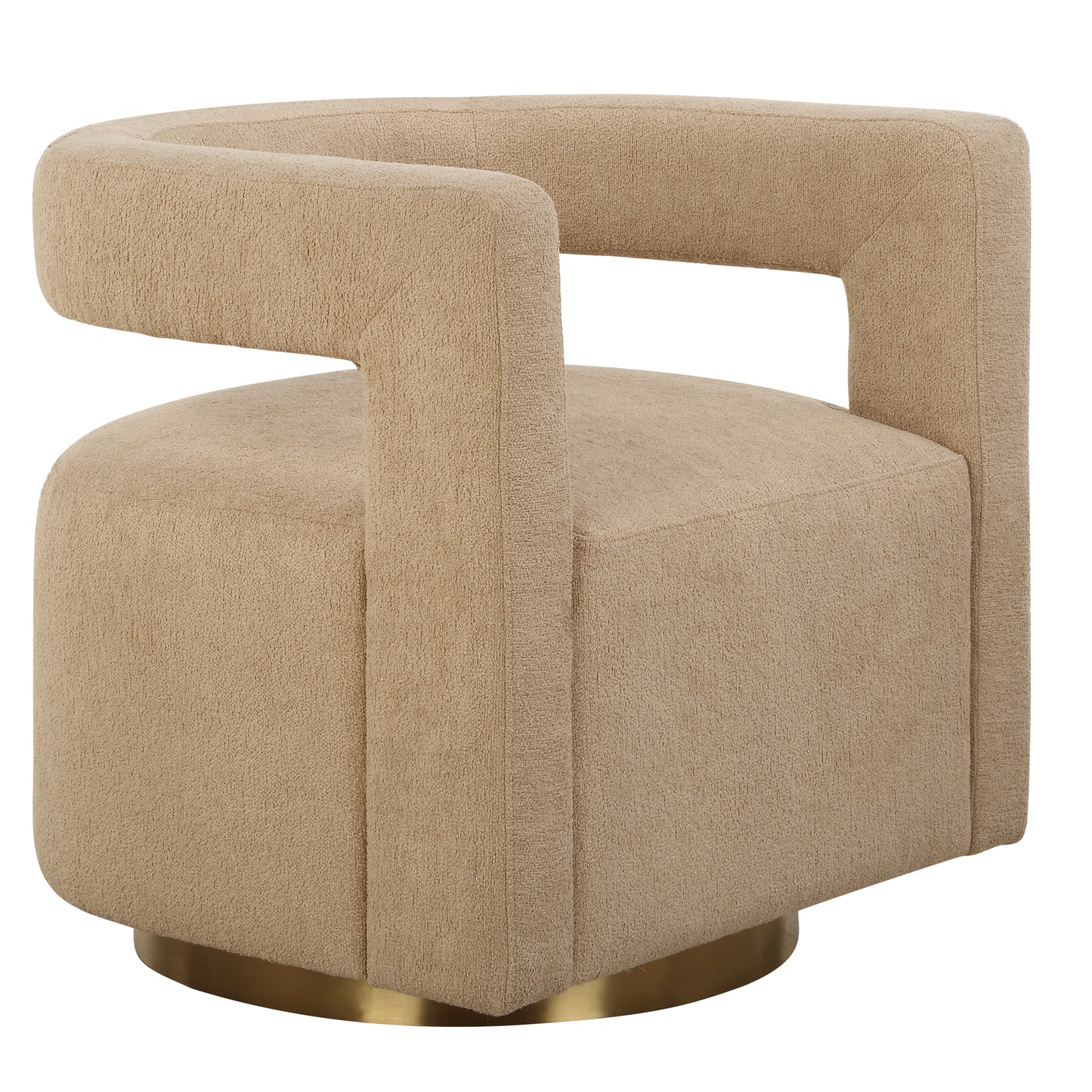 Uttermost Grounded Modern Swivel Chair 23850