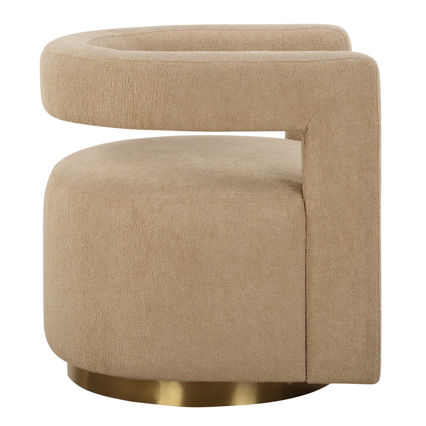 Uttermost Grounded Modern Swivel Chair 23850