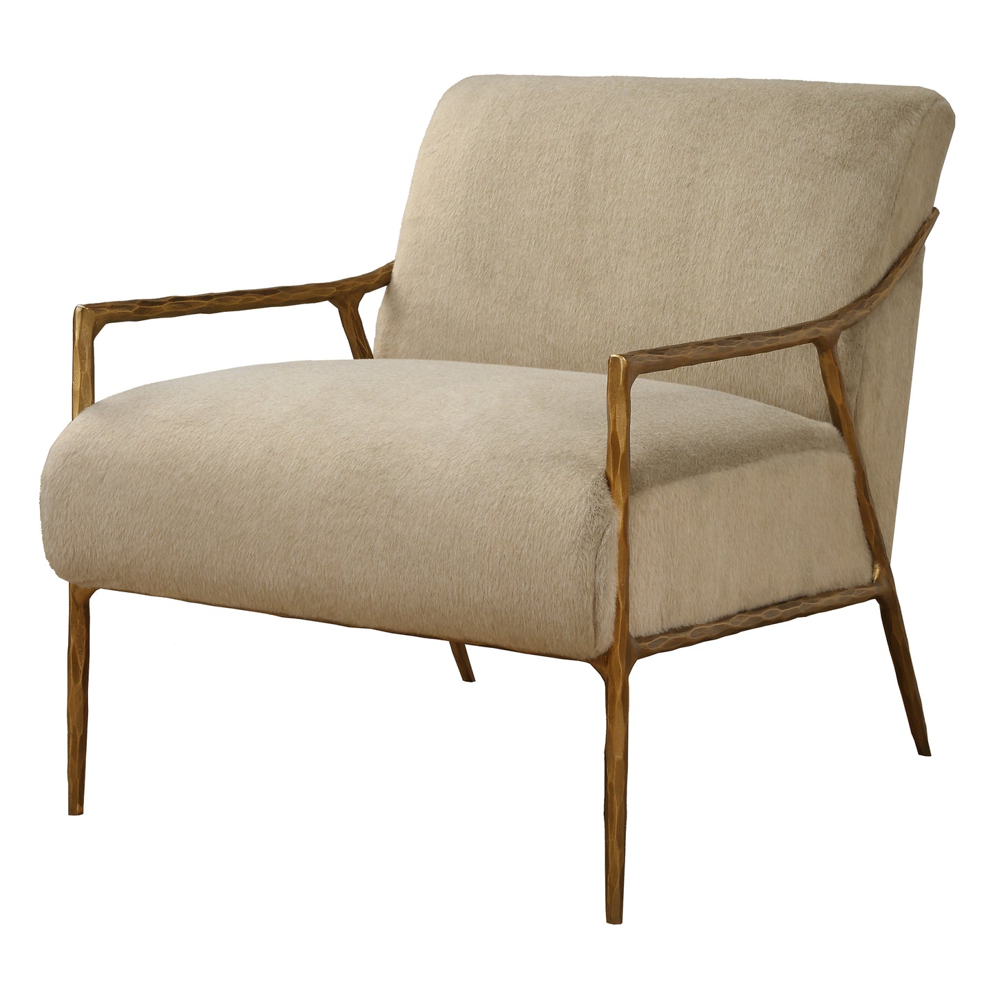 Uttermost Kashmir Aged Gold Accent Chair 23847