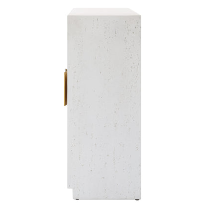 Uttermost Emma 2 Door White Cabinet 24825