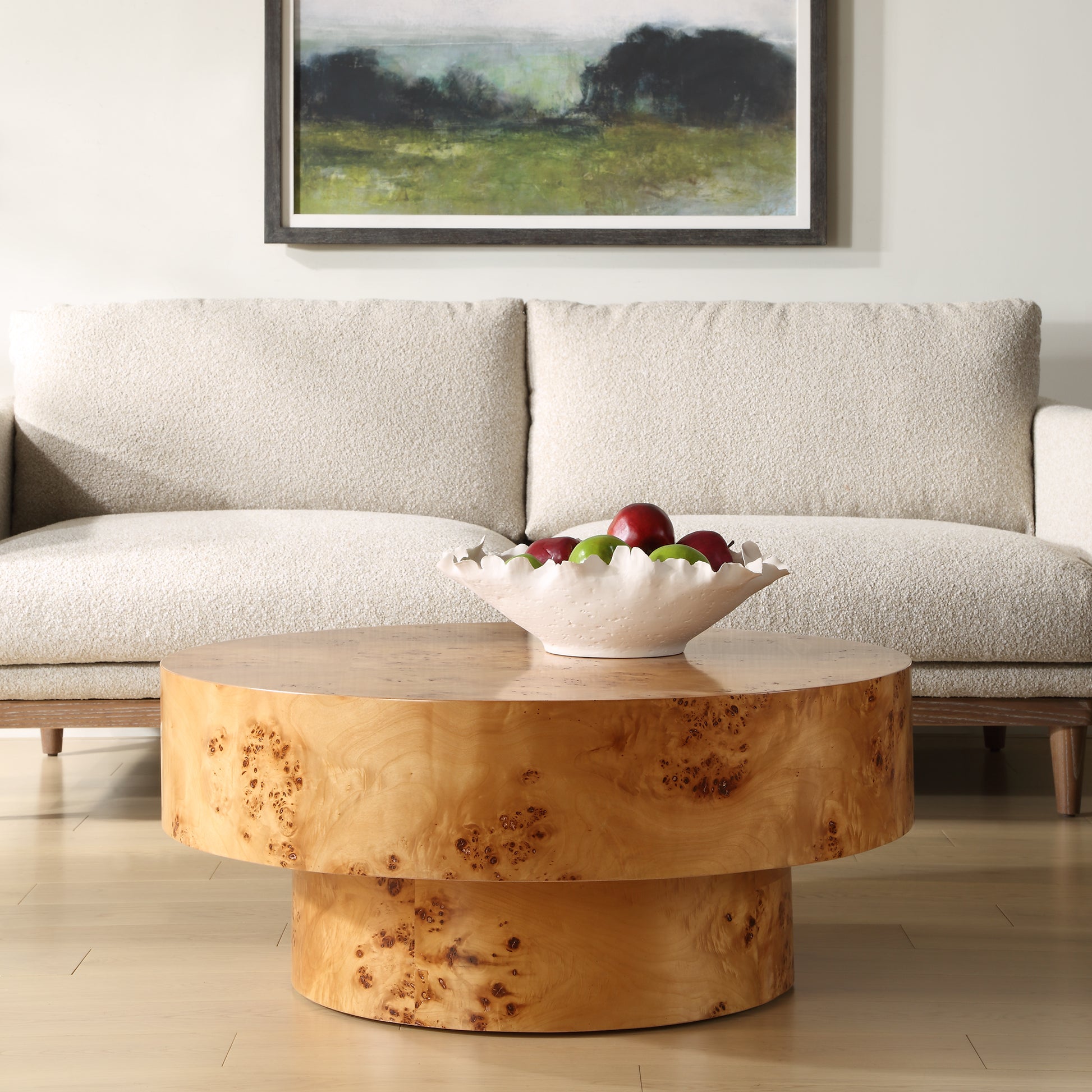 Uttermost Knots Poplar Round Coffee Table 25335