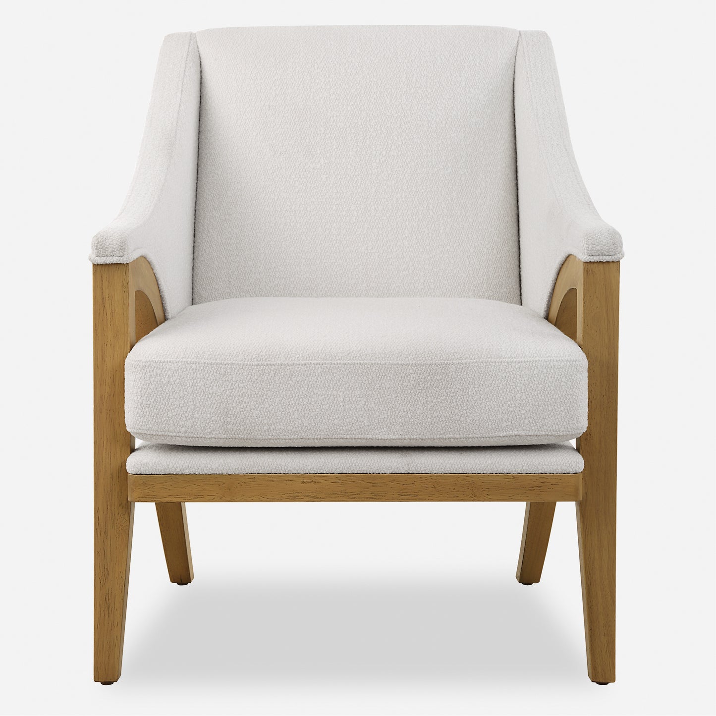 Uttermost Evolve White Fabric Accent Chair 23862